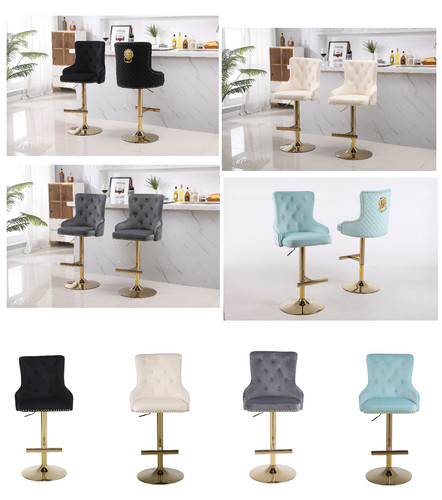 Velvet swivel breakfast - velvet, high