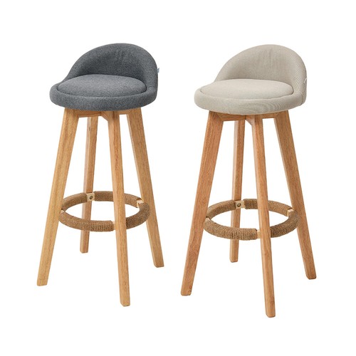2pcs linen padded low - 2pcs,