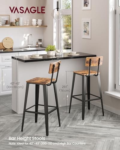 Vasagle bar stools set 2 - of,