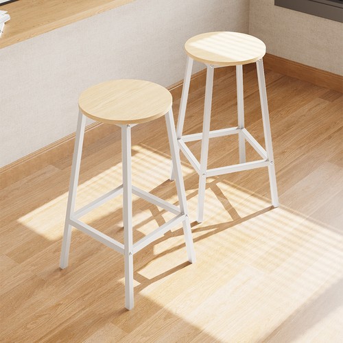 2pcs bar stools wooden round - bar,