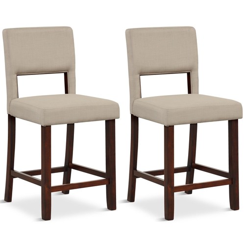 Beige bar stools set 2 - beige, of