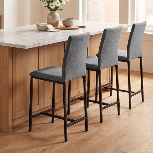 4pcs linen bar - stools, counter